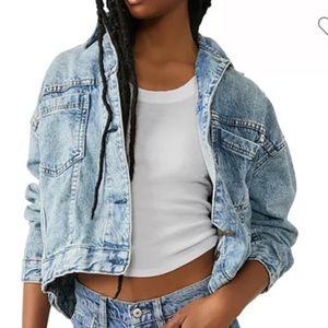 FREE PEOPLE - opal swing denim jacket